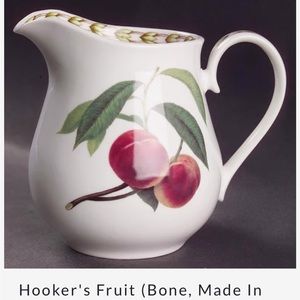 Queen's Royal Horticulture Society Hooker's Fruit Creamer Fine Bone China